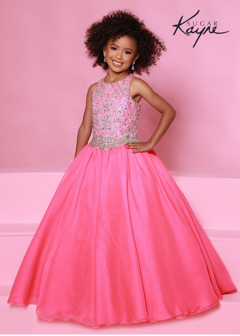 GIRLS LONG RUFFLED DRESS BY TIFFANY PRINCESS 13639 – Joselin Boutique and  Events